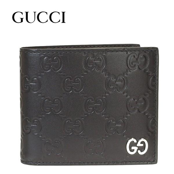 グッチ 折り財布 二つ折り レザー Gg グッチシマ ブラック Gucci メンズ 小銭入れ無し 直営店モデル Gu004 La Rumeur 通販 Yahoo ショッピング
