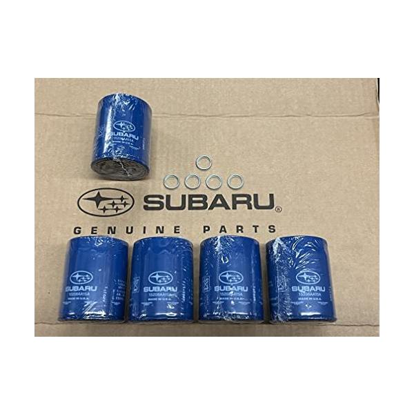 2011-2017 OEM スバル エンジンオイルフィルター&amp;ガスケット 15208AA15A 純正インプレッサ レガシーフォレスター 5個パッ