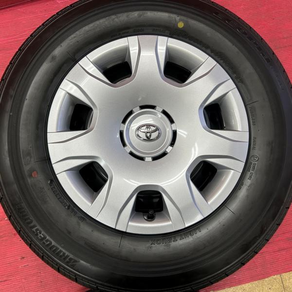 T-4.195/80R15 ブリジストンRD-613 鉄ホイール 6穴 4本セット ハイエース外し T-4.195/80R15 ブリジストンRD-613 鉄ホイール 6穴 4本セット