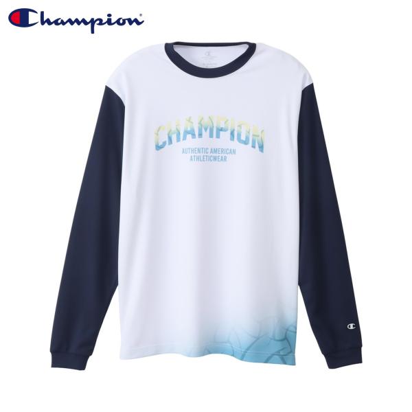 Champion チャンピオン Tシャツ 長袖 ロンT カットソー バレーボール メンズ レディース 吸汗 速乾 通気性 スポーツ ジム C3-CV410