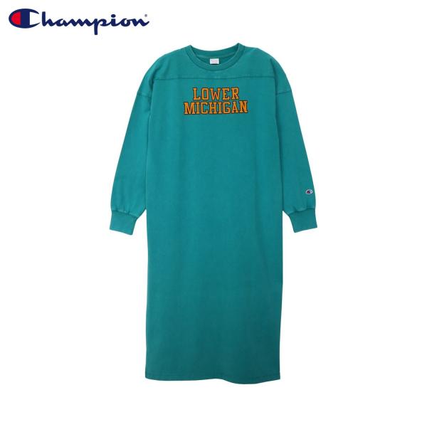 Champion チャンピオン ワンピース ドレス 長袖 レディース マキシ丈 リラックスフィット ONEPIECE DRESS CW-C402