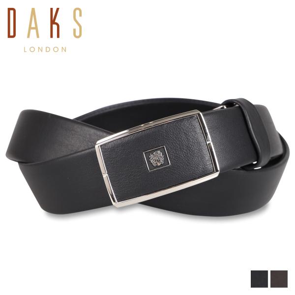 DAKS ダックス ベルト メンズ 本革 LEATHER BELT ブラック ダークブラウン 黒 DB35711 DAKS（ダックス） ベルト メンズ LEATHER 本革 ブラック BELT ダーク