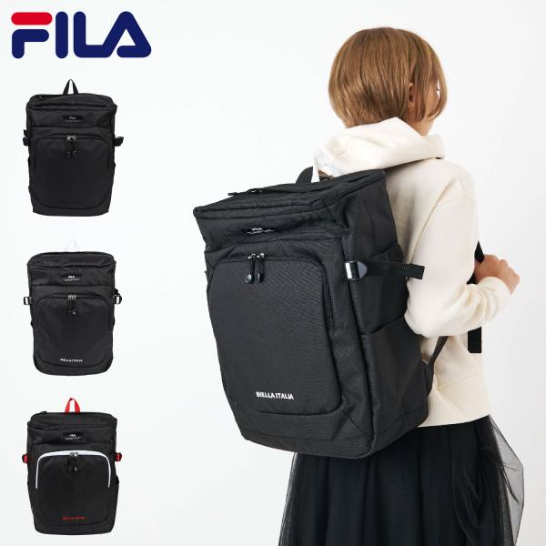 フィラ FILA リュック バッグ バックパック レジェロ メンズ レディース 33L 大容量 RUCKSACK ブラック ホワイト レッド 黒 白 7794