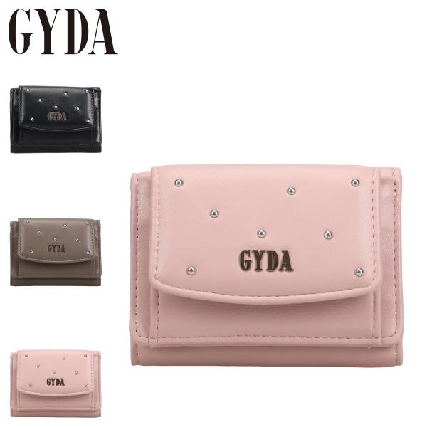 GYDA ジェイダ 財布 ミニ財布 三つ折り スタッズ レディース GYDA ジェイダ 財布 ミニ財布 三つ折り スタッズ レディース
