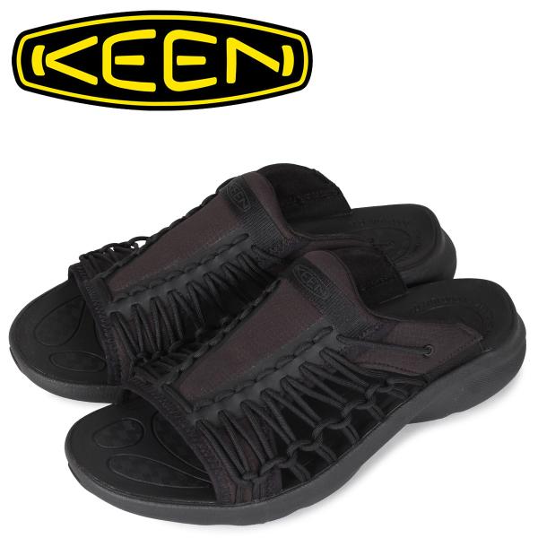 【新品】KEEN ブラック サンダル ユニーク　スライド KEEN キーン ユニーク スニーク スライドサンダル メンズ UNEEK