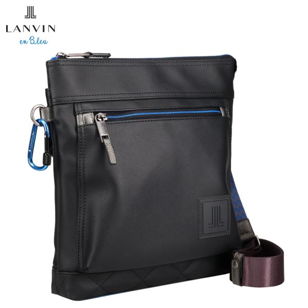 ランバンオンブルー LANVIN en Bleu ショルダーバッグ メンズ レディース 斜めがけ 大人 軽量 クレンズ ブラック 黒 502112 LANVIN en Bleu ランバンオンブルー ショルダーバッグ メンズ