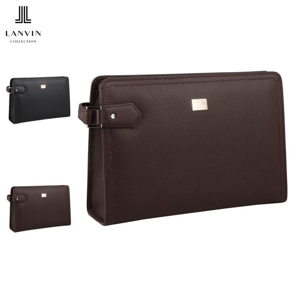 ランバン コレクション LANVIN COLLECTION バッグ クラッチバッグ セカンドバッグ マクシム メンズ 本革 ブラック ブラウン 黒 280222 LANVIN COLLECTION ランバン コレクション バッグ クラッチバッグ