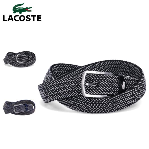ラコステ LACOSTE ベルト メッシュベルト メンズ ストレッチ MESH BELT ブラック ネイビー 黒 LB66480 LACOSTE（ラコステ） ベルト メッシュベルト メンズ MESH ストレッチ
