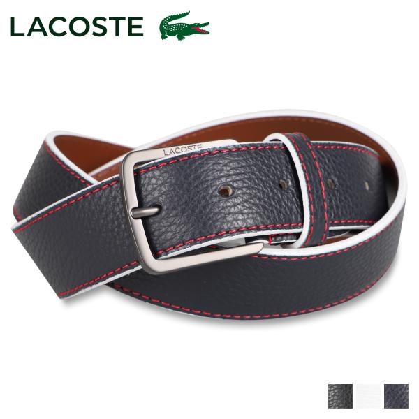 LACOSTE（ラコステ） ベルト BELT メンズ ブラック ホワイト ネイビー