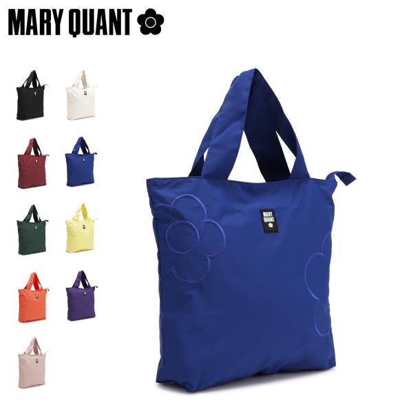 マリークヮント MARY QUANT バッグ エコバッグ MARトートバッグ 推し活バッグ ソリッド メンズ レディース 大容量 折りたたみ 丈夫 ファスナー 軽量 002175