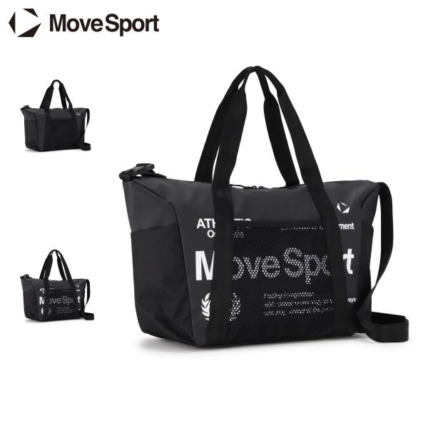 MOVESPORT ムーブスポーツ トートバッグ ショルダー ジム メンズ レディース 25L A4 撥水 軽量 2WAY GYM TOTEBAG ブラック 黒 ST6STT10U