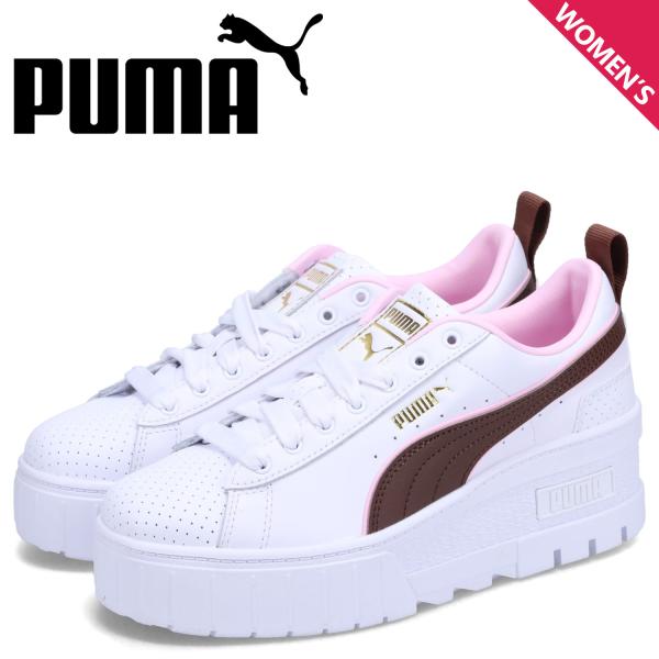レディースプーマホワイトスニーカー プーマ PUMA MAYZE WEDGE WNS/メイズ ウェッジ ウィメンズ
