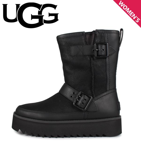 アグ UGG クラシック リベル バイカー ショート ブーツ レディース