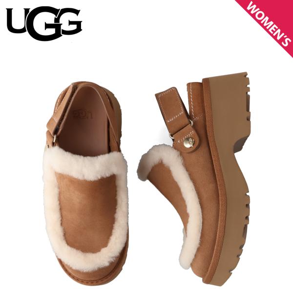UGG ブラウン サボ・クロッグサンダル JP23CM EU37 UGG ブラウン サボ・クロッグサンダル JP23CM EU37
