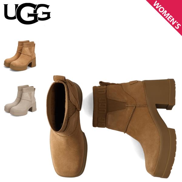 アグ UGG ブーツ ショートブーツ モクシー チェルシー レディース 厚底 耐水 MOXY CHELSEA ブラウン ベージュ 1173724