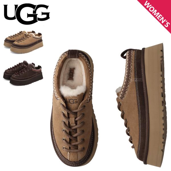 アグ UGG スリッポン ヘリテージ レースアップ スリッパ レディース 厚底 HERITAGE LACE-UP SLIPPER チェスナット レッドブラウン 1180361