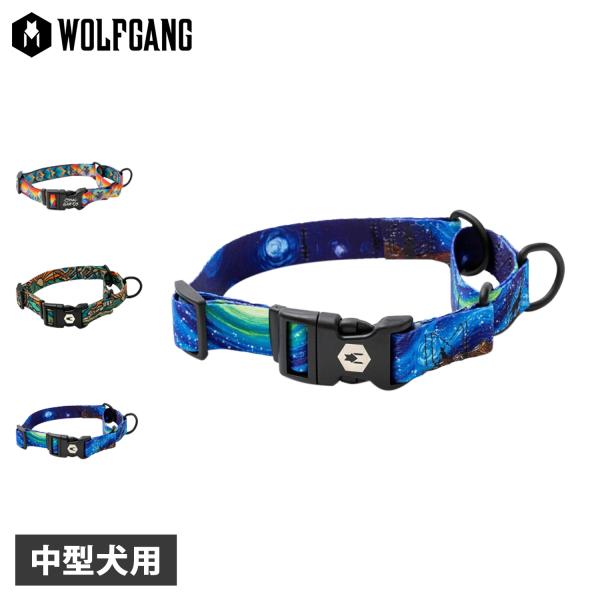 【新品】wolfgang首輪Mとリード183cm DARKSKIES 新品】wolfgang首輪Mとリード183cm DARKSKIES WOLFGANG / ウルフ