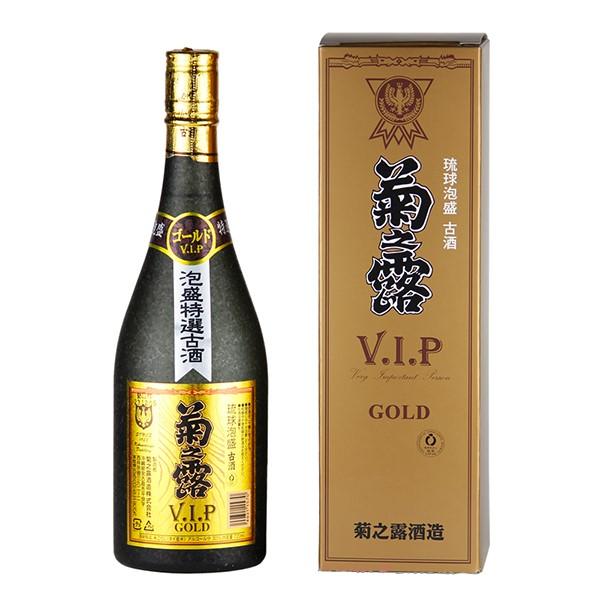 30°菊之露ＶＩＰ古酒ＶＩＰゴールド720ml　沖縄土産