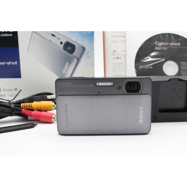 ＜＜化粧箱付き！！＞＞【極美品】SONY ソニー デジタルカメラ Cybershot TX5 (1020万画素CMOS/光学x4/ブラック) DSC-TX5/B #LE2025789