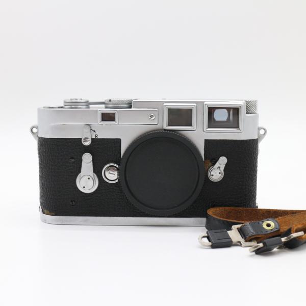<<レザーストラップ付き！！>>【良品】LEICA ライカ M3 シルバー シングルストローク 95万番台 フィルムカメラ ボディ #LE2027524