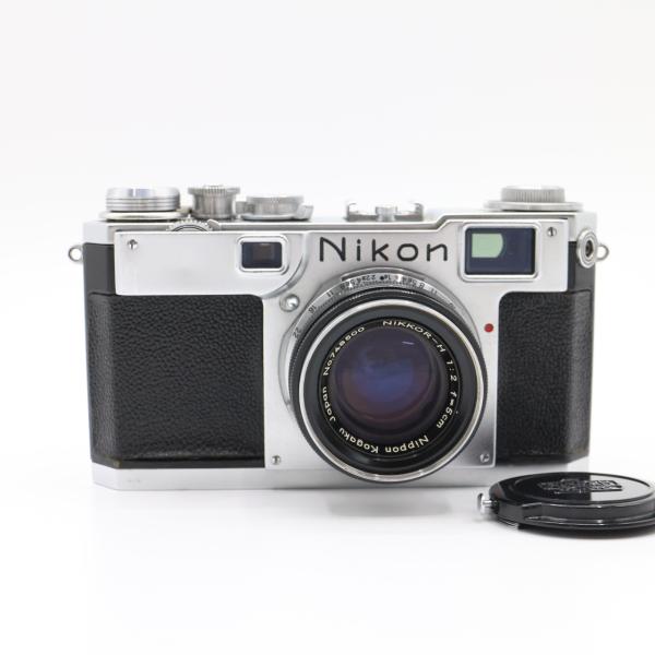 【良品】NIKON ニコン S2 前期型 シルバー NIKKOR-H 5cm F2 50mm レンジファインダー フィルムカメラ Sマウント #LE20275331