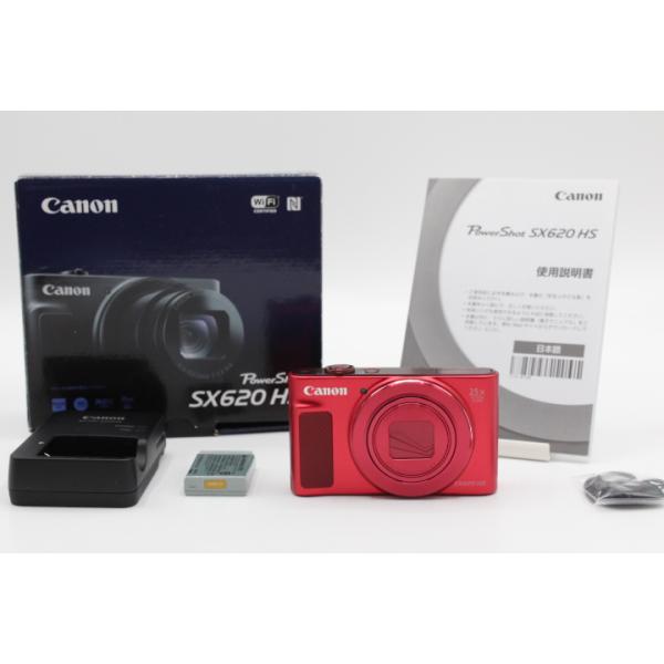 ＜＜化粧箱付き！！＞＞【極美品】CANON キヤノン PowerShot SX620 HS レッド PSSX620HSRE #LE2028027