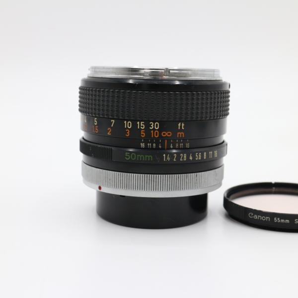 <<スカイライトフィルター付き！！>>【良品】CANON キヤノン FD 50mm F1.4 大口径 標準 単焦点レンズ #LE2029424