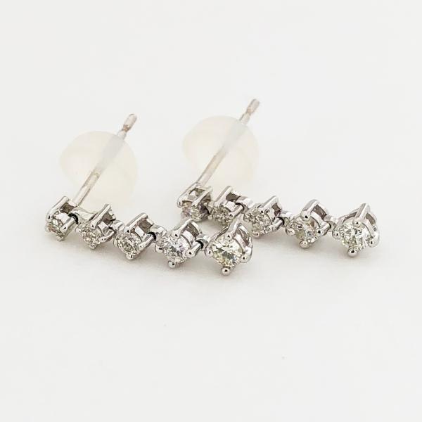 K18WG ダイヤ ピアス D 0.15ct×2 : すぎ質店 - 通販 - Yahoo!ショッピング