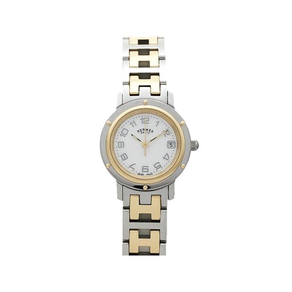 HERMES クリッパーナクレ CP1.220 コンビ 24mm シェル文字盤 クリッパー（HERMES） エルメス 腕時計 レディース クリッパー ナクレ