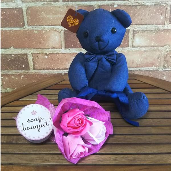 クリスマス 花 ギフト入浴剤 お花 ぬいぐるみ おしゃれ ギフト 女性 ローズブーケ テディベア デニム バスペタル プレゼント クマ 花束 薔薇 Buyee 日本代购平台 产品购物网站大全 Buyee一站式代购 Bot Online