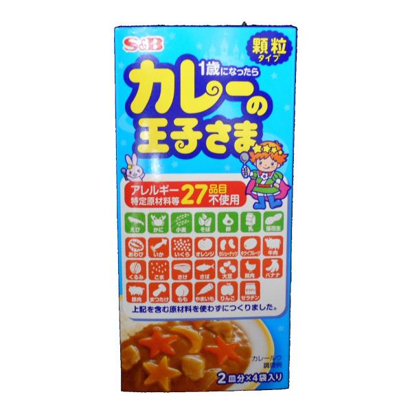 アレルギー特定原材料等28品目不使用。5種類の緑黄色野菜の甘みがとけこんだ、刺激を抑えたまろやかでやさしい味わいのお子さま向けカレーです。必要量に応じて使いやすい個包装です。・発売元：ヱスビー食品・原材料：ばれいしょでん粉、デキストリン（タ...