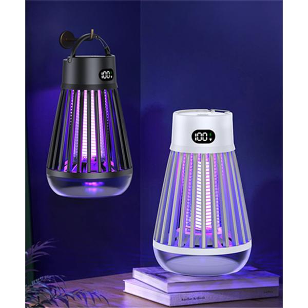 2023新上市】電撃殺虫器 電気蚊取り器 捕虫器 UV光源吸引式 USB充電式