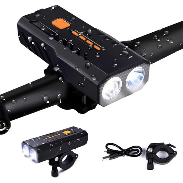 LED ライト 3000mAh大容量 1200ルーメン LEDヘッドライト USB充電式 高