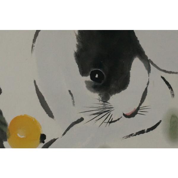 掛け軸 肉筆水墨画 動物画 瑞兎添福 宋チ 王へんに奇 作 Buyee Buyee 日本の通販商品 オークションの代理入札 代理購入