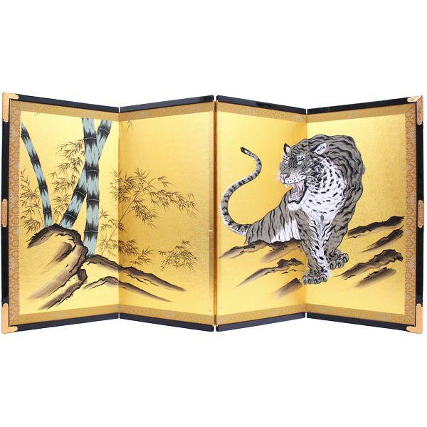 京風新絹目竹虎蒔絵 五月屏風 110401 : 高田卸方屋 - 通販