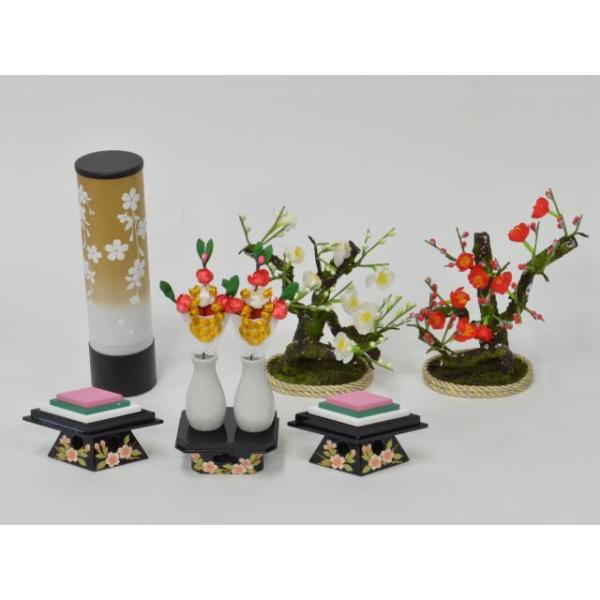 六曲一双屏風20号箔押二重ヘリ付き雛人形ひな道具雛道具ひな祭り