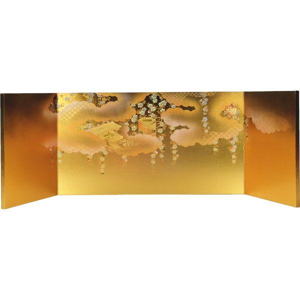 三曲名目屏風 30cm 屏風雛人形