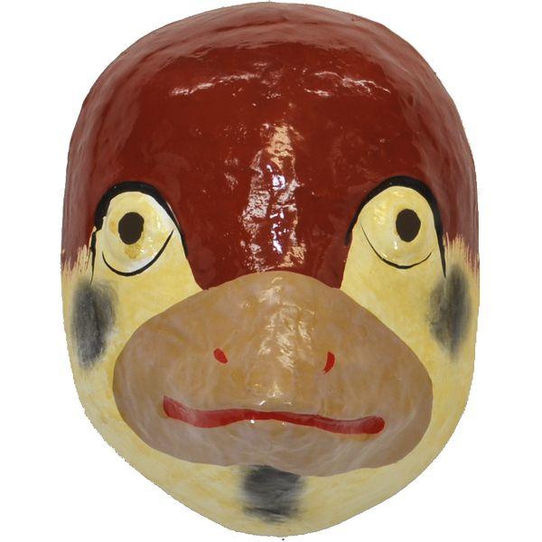 お面 和紙製 すずめ 幅15cm ×高さ19cm ×奥行9cm 229004 : 高田卸方屋