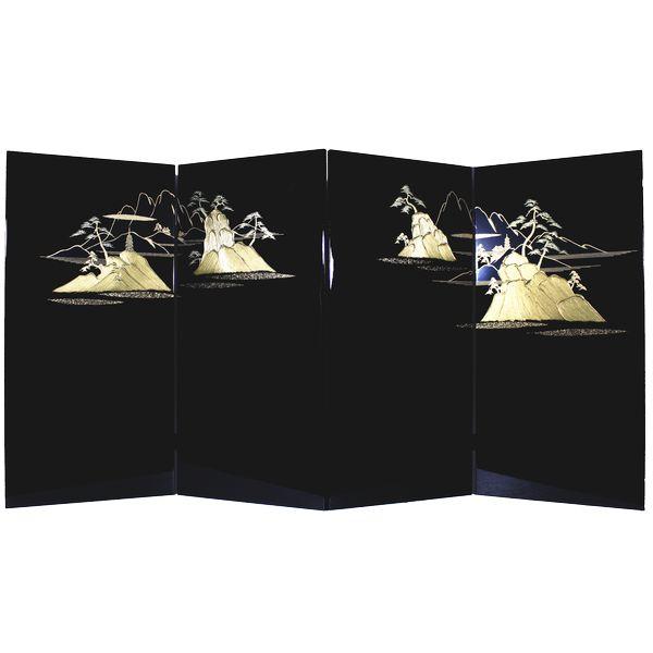 20号 盛上山水 黒塗 241358 : 高田卸方屋 - 通販 - Yahoo!ショッピング 