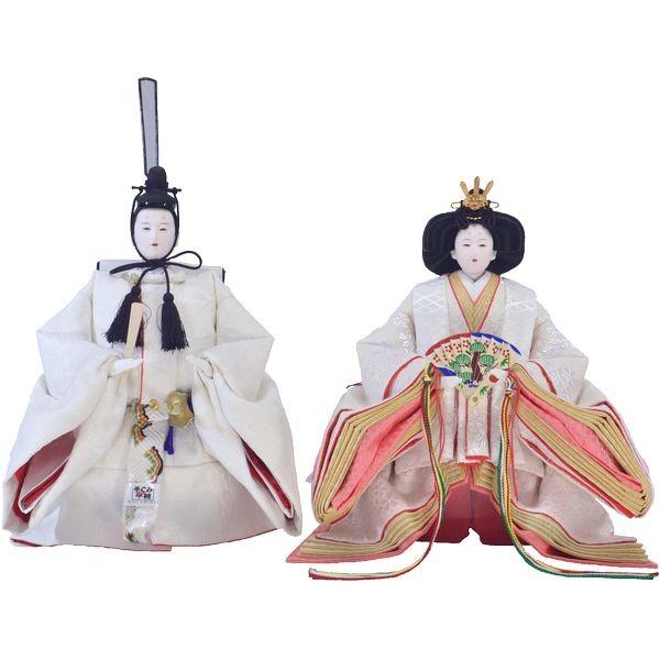 ひな人形 親王単品 DIYひな 京十番 三五 立ち雛 t SK-01 白桜刺繍