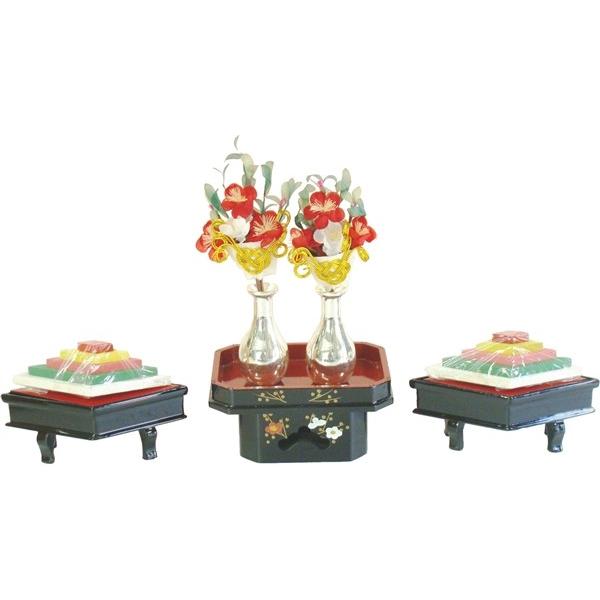 黒塗総唐草菱三方25