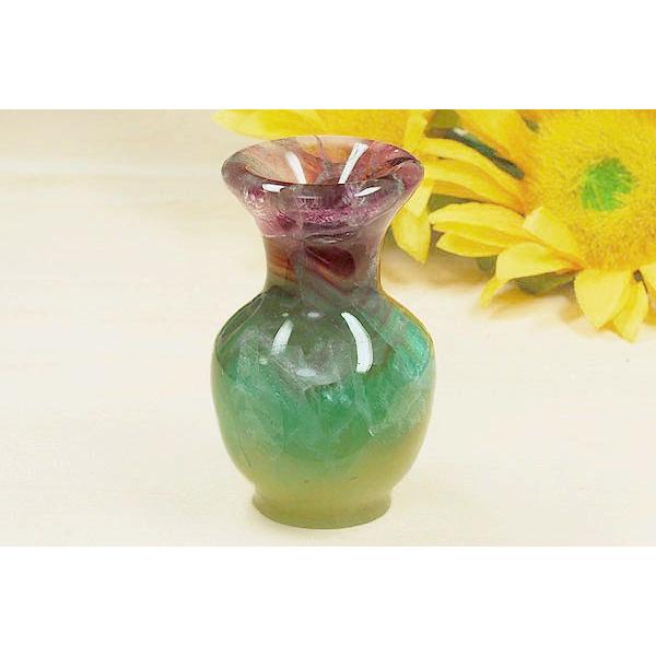 花瓶型バイカラーフローライト 置物 aグレード 3a 良質天然石水蓮 良質天然石水蓮 通販 Yahoo ショッピング