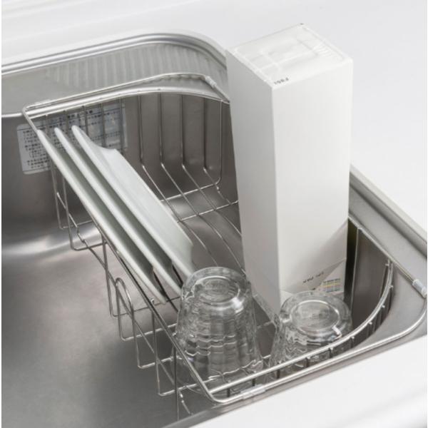 タカラスタンダード 水切りネット（Zシンク用）●リサイクルホルダー１箇所と、新たに食器立てを搭載しました。またＺシンク用の各種ミズキリと重ねてもご使用いただけます。【サイズ・材質】幅：193mm×奥行：433.6mm×高さ：107.3mm材...