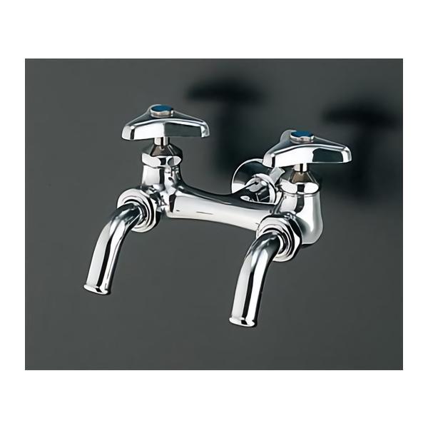 TOTO 横水栓(吐水口回転、2口、節水) T250SN (水栓金具) 価格比較