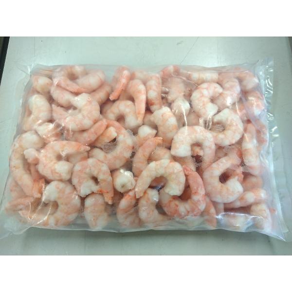 バナメイむきえび　４０／６０サイズ１ｋｇ１ｋｇ当たり４０〜６０尾のむきえびです。ちょっぴり大きめなサイズです。食べごたえ十分のえびをエビチリ等でご賞味ください。内容量  １．２ｋｇ（ＮＥＴ１ｋｇ）原材料  えび（インド産）、食塩／調味料（無...