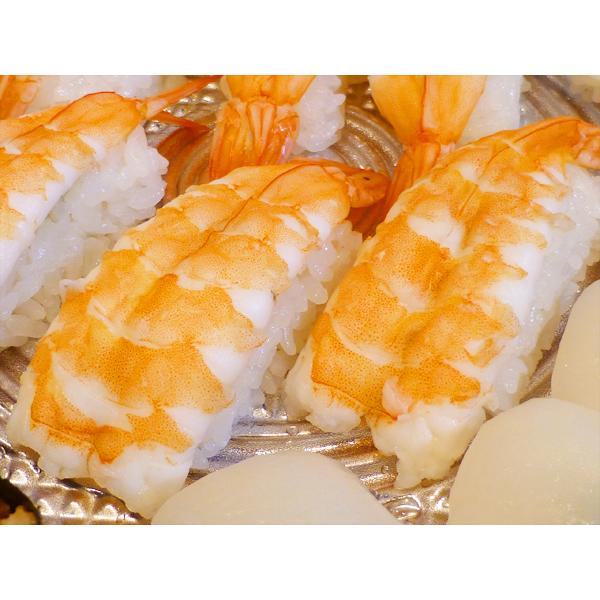 寿司えび　３Ｌサイズ２０尾味を追求し、厳選された海水養殖えびは、うまみのもとになるアミノ酸をたっぷり含み抜群のおいしさです。海水養殖の寿司えびは身も肉厚で、食べた時の食感がとてもソフトです。【海水養殖とは・・・】通常、えびの養殖は、海から引...