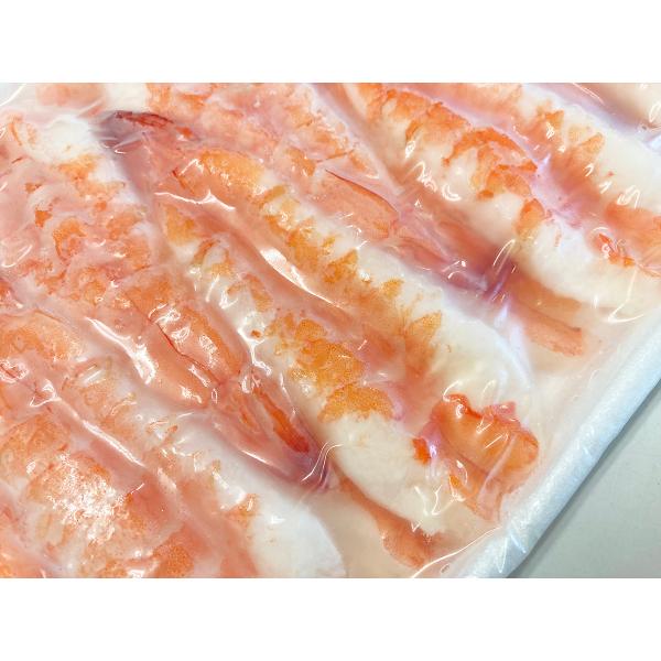 頭肉付き寿司えび７Ｌサイズ２０尾頭肉が付いた寿司えびです。頭の肉は鮮度の証です。凍結後真空の為、身がふっくらしています。頭肉が付いた食べ応え十分の寿司えびはいかがでしょうか。内容量  ２０尾（約１９５ｇ　１尾約１１ｃｍ）原材料  エビ（養殖...