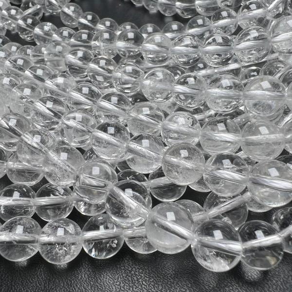 1連 37-38cm  ブレスレットを2本作れます。産地：イマニカラン産○肉体、情緒、精神、霊性の調和○邪気払い○洞察力、決断力を養う天然による結晶や割れ目があり場合があります。天然石穴サイズ:0.8mm 結晶、破裂のような模様、凹みのよう...