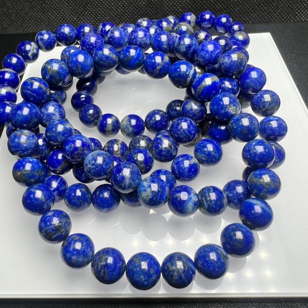 1連分　ブレスレット2本お届け○幸運の象徴○人格的成長の促進○肉体、情緒、精神、霊性の調和○邪気払い○洞察力、決断力を養う天然による結晶や割れ目があり場合があります。天然石穴サイズ:0.8mm 結晶、破裂のような模様、凹みのようなものがあり...