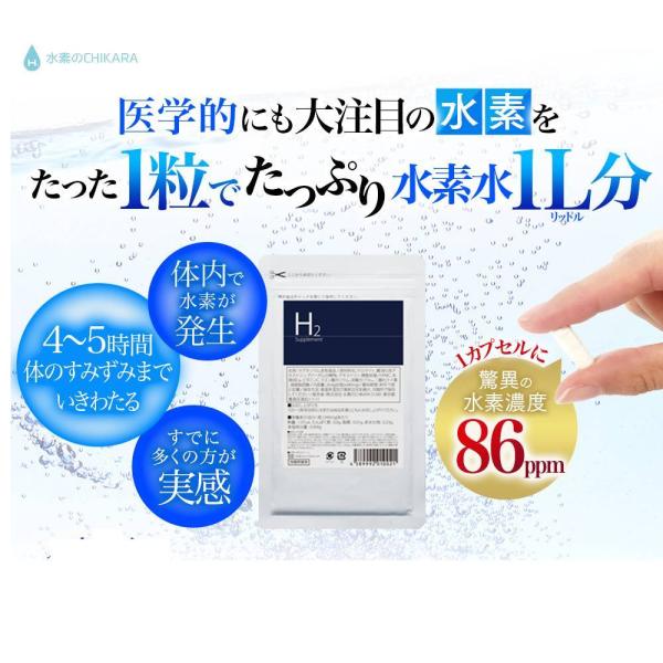 医療の現場から生まれた水素サプリメント H2supplement (60粒 医療の現場から生まれた水素サプリメント H2supplement (60粒